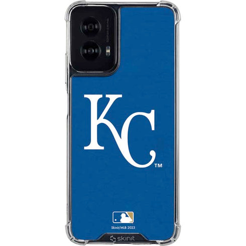 MLB Kansas City Royals - Solid Distressed Moto G Power 5G (2024) Clear Case