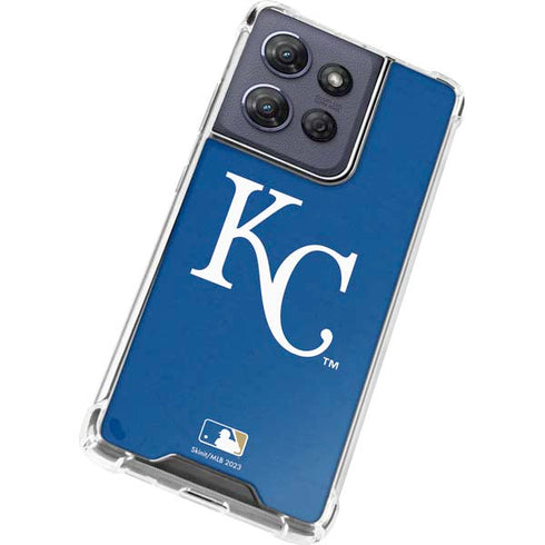 MLB Kansas City Royals - Solid Distressed Moto G Stylus 5G (2025) Clear Case