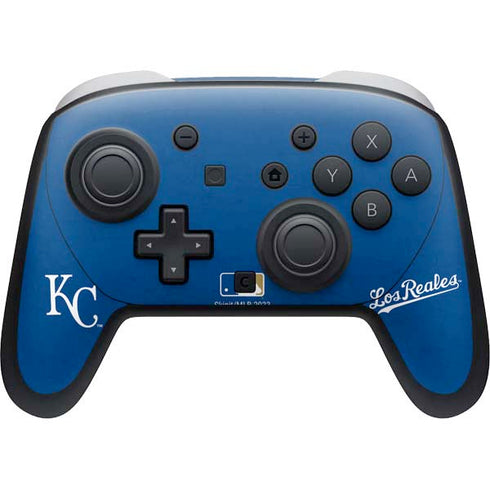 MLB Kansas City Royals - Solid Distressed Nintendo Switch 2 (2025) Pro Controller Skin