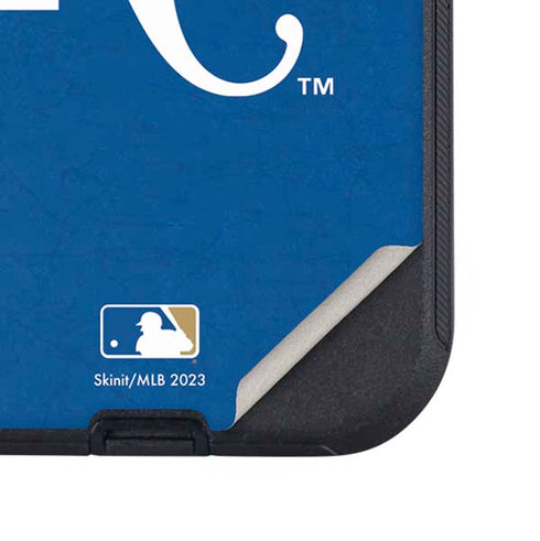 MLB Kansas City Royals - Solid Distressed Otterbox Defender iPhone Skin