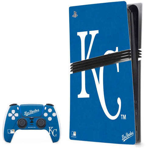 MLB Kansas City Royals - Solid Distressed PlayStation PS5 Skins
