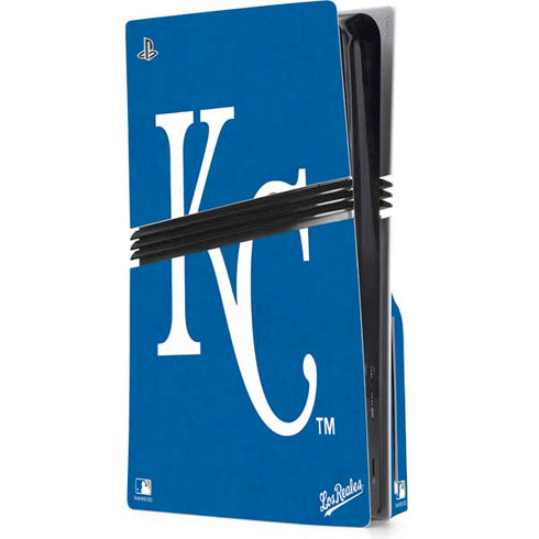 MLB Kansas City Royals - Solid Distressed PS5 Pro Disk Console Skin