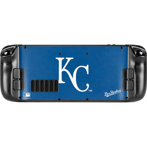 MLB Kansas City Royals - Solid Distressed Steam Deck Handheld Gaming Computer OLED Skin