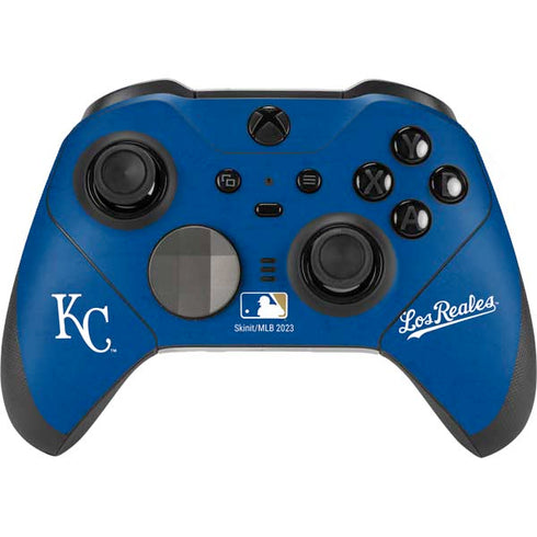 MLB Kansas City Royals - Solid Distressed Xbox Elite Wireless Controller Series 2 Skin