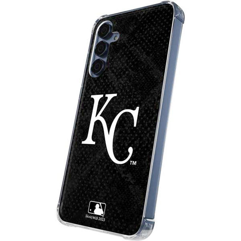 MLB Kansas City Royals Dark Wash Galaxy A35 5G Clear Case