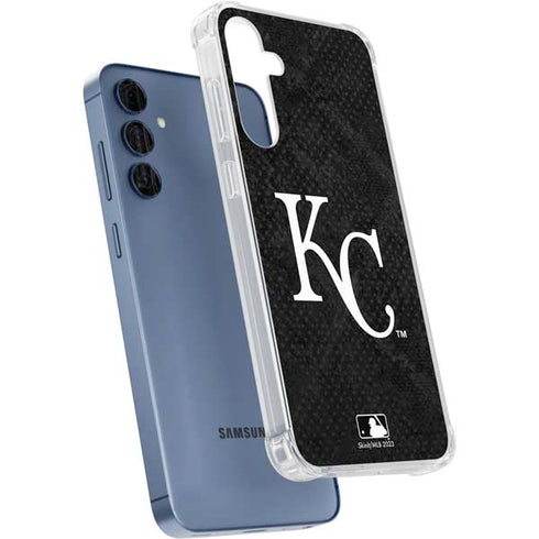 MLB Kansas City Royals Dark Wash Galaxy A55 5G Clear Case