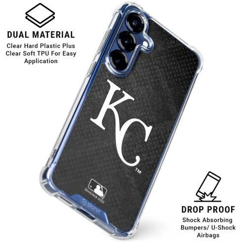 MLB Kansas City Royals Dark Wash Galaxy S25 FE Clear Case