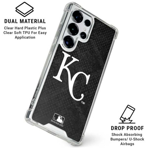 MLB Kansas City Royals Dark Wash Galaxy S26 Ultra Clear Case