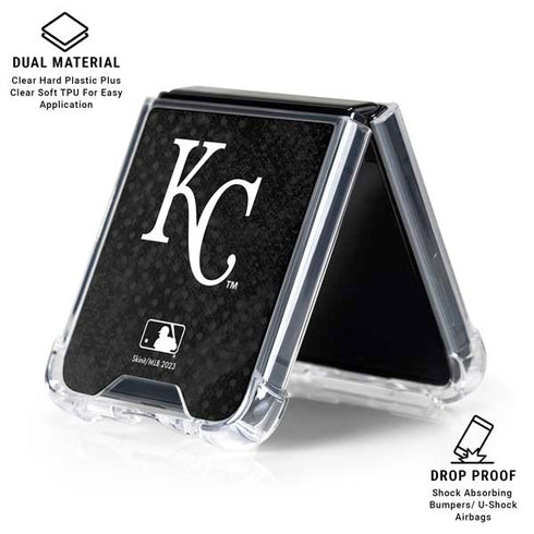 MLB Kansas City Royals Dark Wash Galaxy Z Flip7 Clear Case