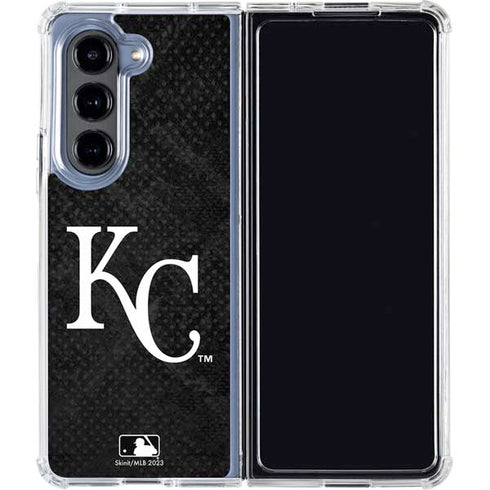 MLB Kansas City Royals Dark Wash Galaxy Z Fold5 5G Clear Case
