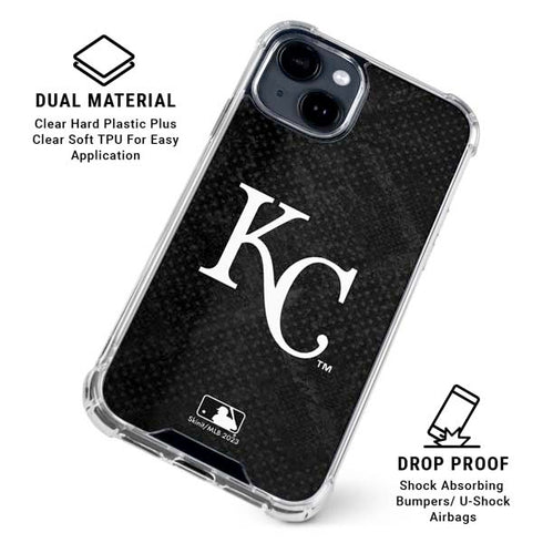 MLB Kansas City Royals Dark Wash iPhone 15 Clear Case