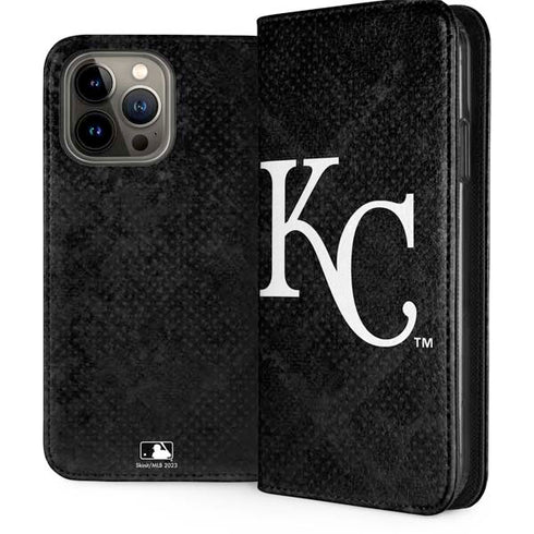 MLB Kansas City Royals Dark Wash iPhone 15 Pro Max Folio Case