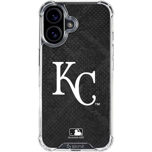 MLB Kansas City Royals Dark Wash iPhone 16 Clear Case