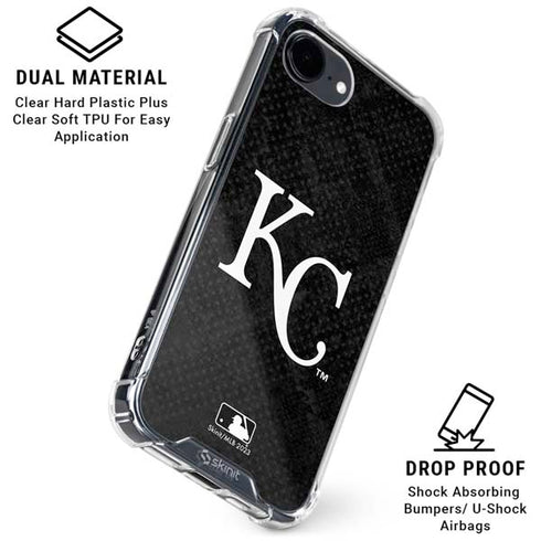 MLB Kansas City Royals Dark Wash iPhone 16e Clear Case