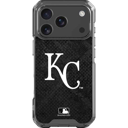 MLB Kansas City Royals Dark Wash iPhone 17 Pro Clear Case