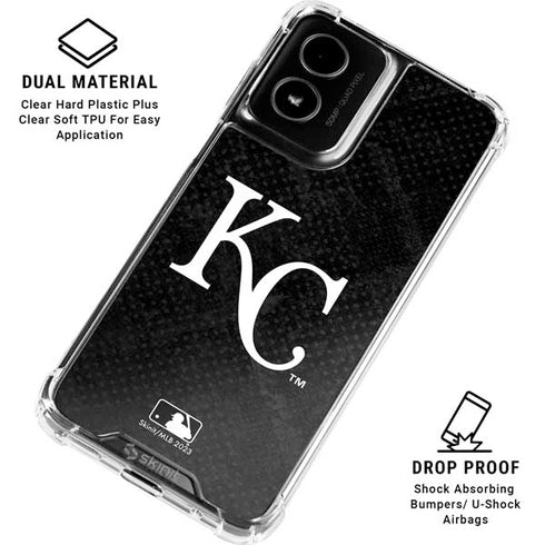 MLB Kansas City Royals Dark Wash Moto G Power 5G (2024) Clear Case