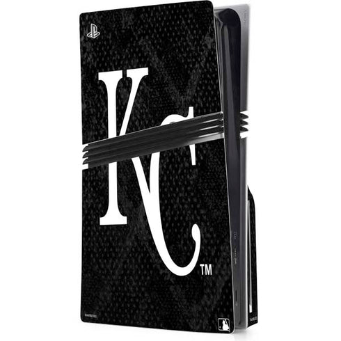 MLB Kansas City Royals Dark Wash PS5 Pro Disk Console Skin