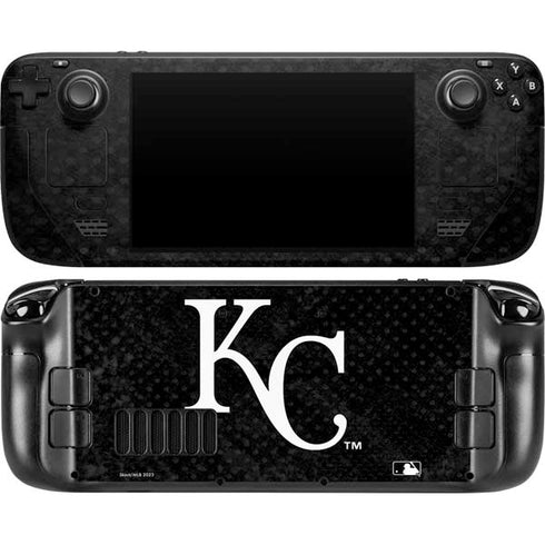 MLB Kansas City Royals Dark Wash Steam Deck Handheld Gaming Computer OLED Skin