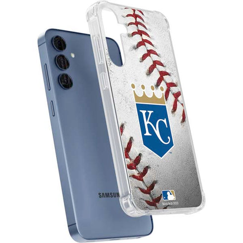 MLB Kansas City Royals Game Ball Galaxy A35 5G Clear Case
