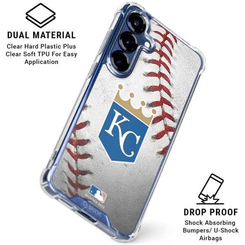 MLB Kansas City Royals Game Ball Galaxy S25 Clear Case