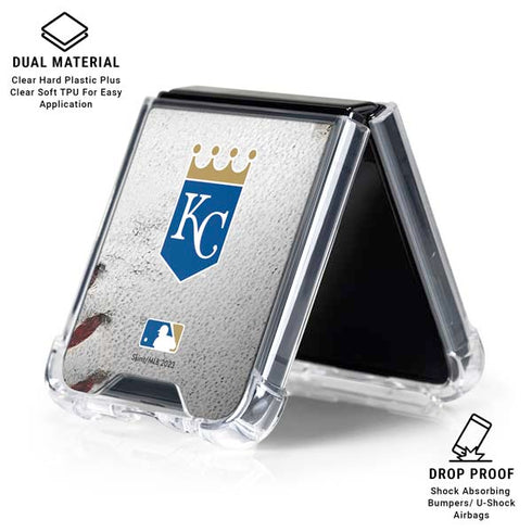 MLB Kansas City Royals Game Ball Galaxy Z Flip6 Clear Case