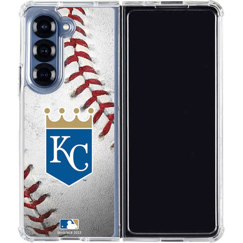 MLB Kansas City Royals Game Ball Galaxy Z Fold6 Clear Case