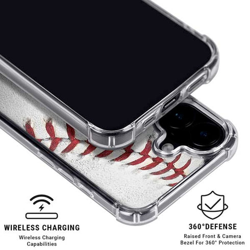 MLB Kansas City Royals Game Ball iPhone 16 Clear Case