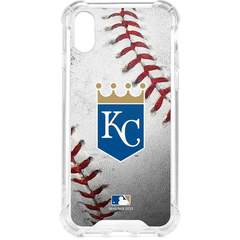 MLB Kansas City Royals Game Ball iPhone XS Clear Case