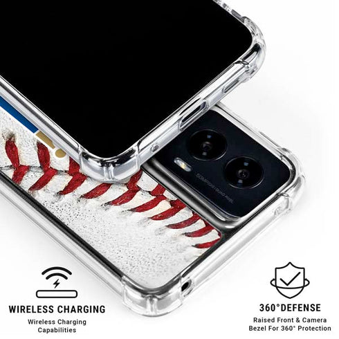 MLB Kansas City Royals Game Ball Moto G Power 5G (2024) Clear Case