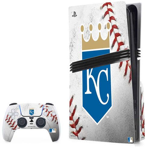 MLB Kansas City Royals Game Ball PS5 Pro Disk Bundle Skin