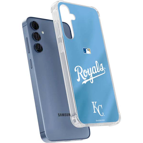 MLB Kansas City Royals Jersey Alternate Galaxy A55 5G Clear Case