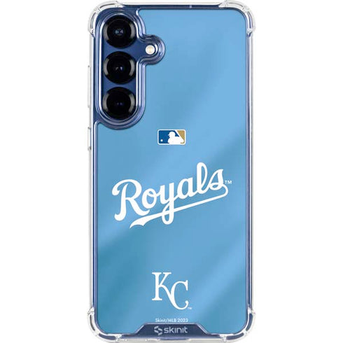 MLB Kansas City Royals Jersey Alternate Galaxy S25 FE Clear Case