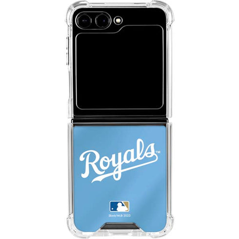 MLB Kansas City Royals Jersey Alternate Galaxy Z Flip6 Clear Case