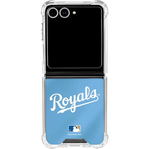 MLB Kansas City Royals Jersey Alternate Galaxy Z Flip7 Clear Case