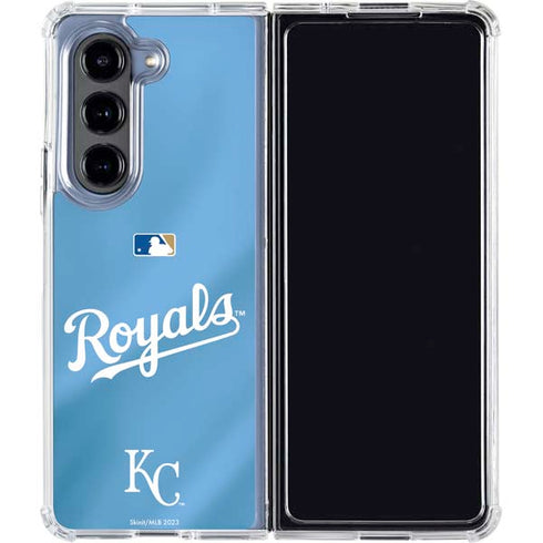 MLB Kansas City Royals Jersey Alternate Galaxy Z Fold5 5G Clear Case