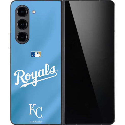 MLB Kansas City Royals Jersey Alternate Galaxy Z Fold5 5G Skin