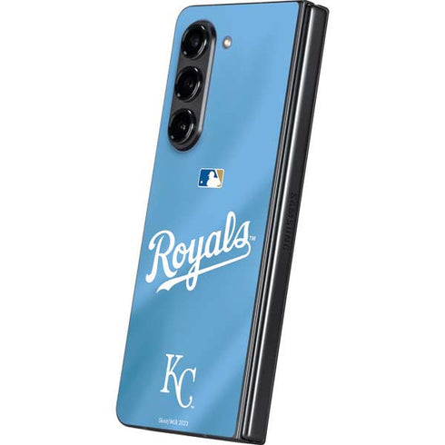 MLB Kansas City Royals Jersey Alternate Galaxy Z Fold5 5G Skin