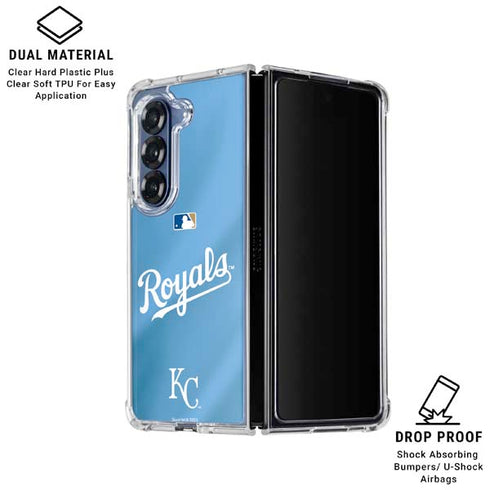 MLB Kansas City Royals Jersey Alternate Galaxy Z Fold7 Clear Case