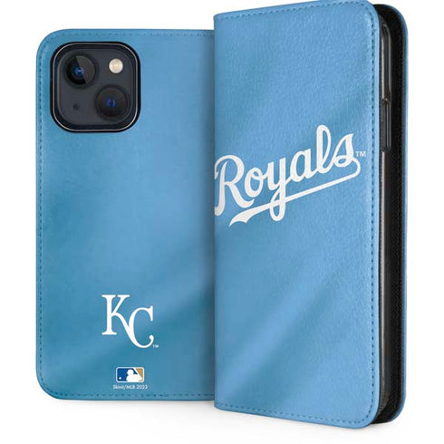 MLB Kansas City Royals Jersey Alternate iPhone 15 Plus Folio Case