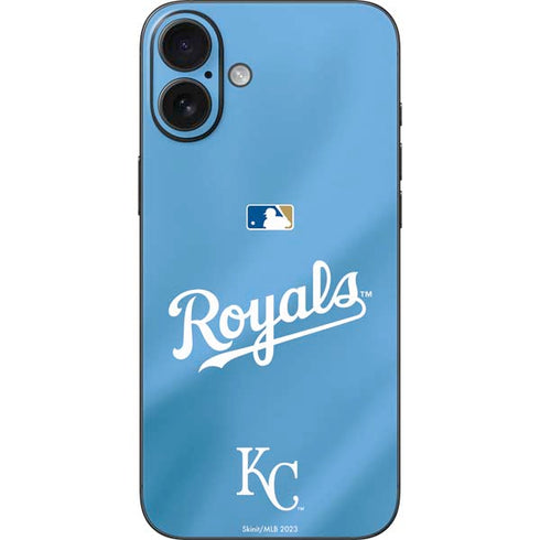 MLB Kansas City Royals Jersey Alternate iPhone 16 Plus Skin