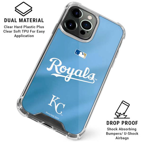 MLB Kansas City Royals Jersey Alternate iPhone 16 Pro Clear Case