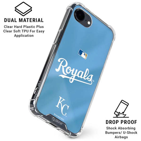 MLB Kansas City Royals Jersey Alternate iPhone 16e Clear Case