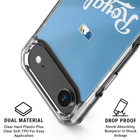 MLB Kansas City Royals Jersey Alternate iPhone 17 Air Clear Case