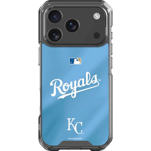 MLB Kansas City Royals Jersey Alternate iPhone 17 Pro Clear Case