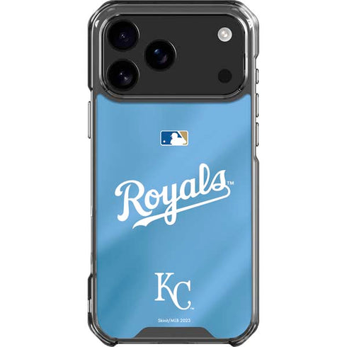 MLB Kansas City Royals Jersey Alternate iPhone 17 Pro Max Clear Case