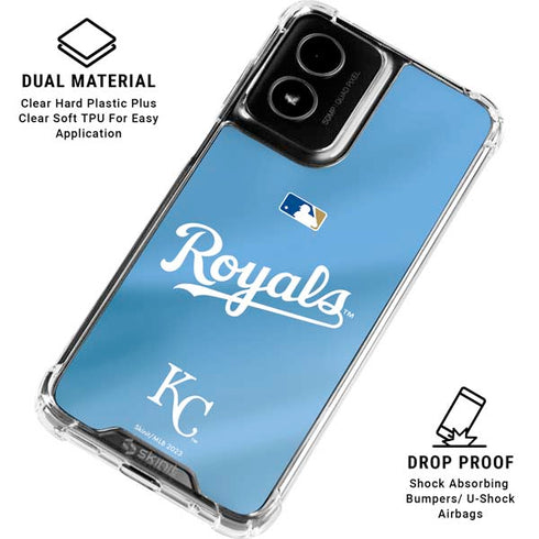 MLB Kansas City Royals Jersey Alternate Moto G Power 5G (2024) Clear Case
