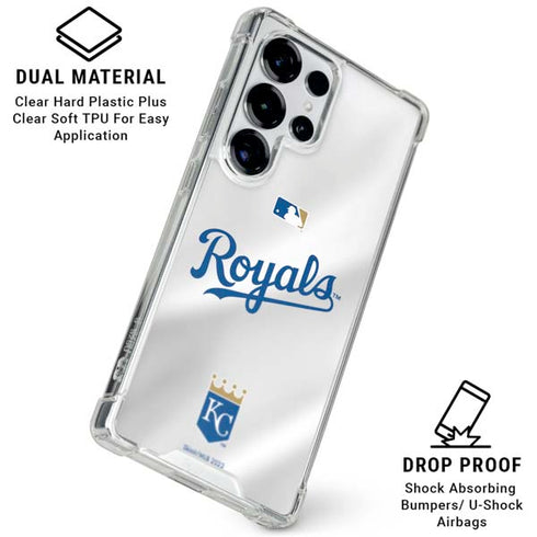 MLB Kansas City Royals Jersey Galaxy S25 Ultra Clear Case