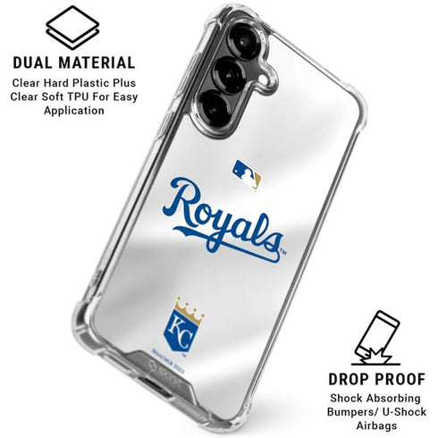 MLB Kansas City Royals Jersey Galaxy S26 Plus Clear Case