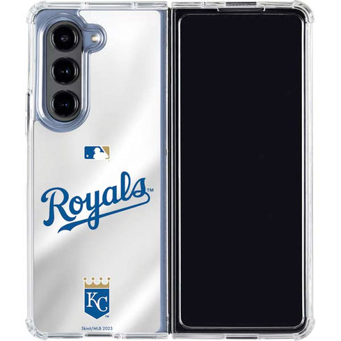 MLB Kansas City Royals Jersey Galaxy Z Fold5 5G Clear Case