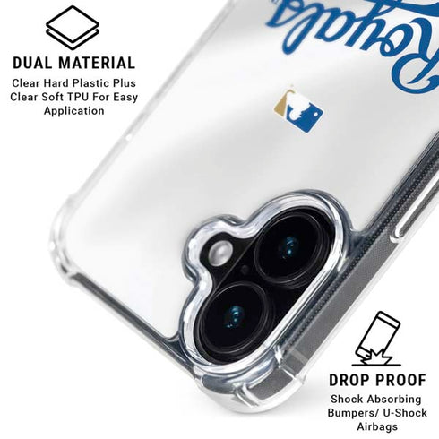 MLB Kansas City Royals Jersey iPhone 16 Clear Case
